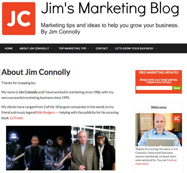 Jims marketing blog