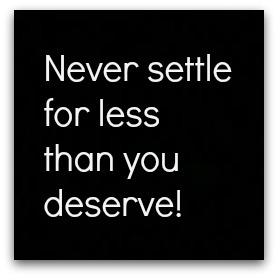 never settle