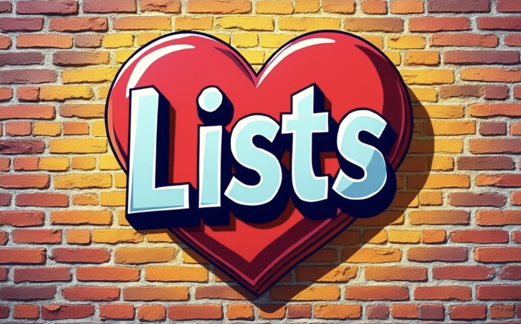 lists, content marketing, power of lists